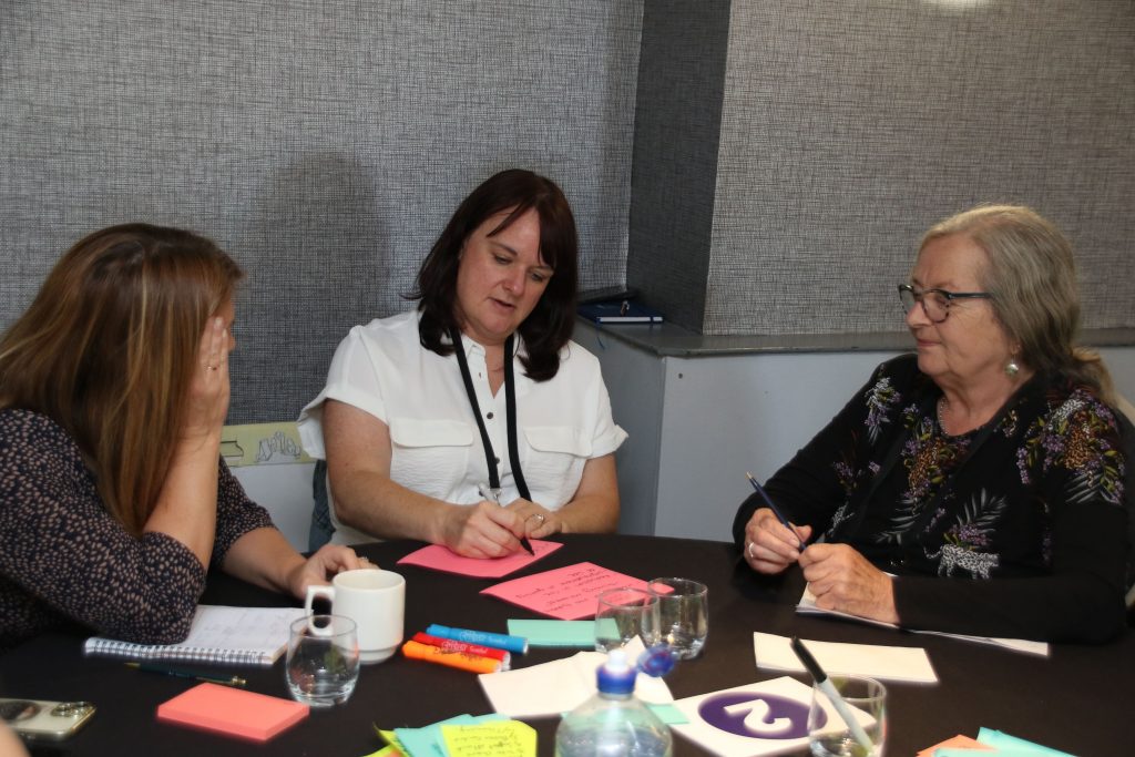 SEAMLESS Transforming Community Health Continuous Pressure Monitoring Workshop picture of delegates talking